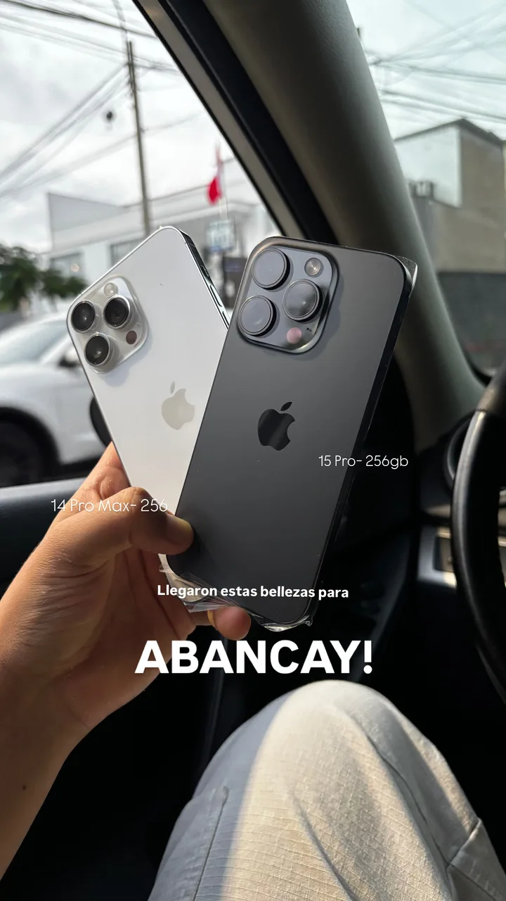 iPhone 14 Pro Max y 15 Pro enviados a Abancay